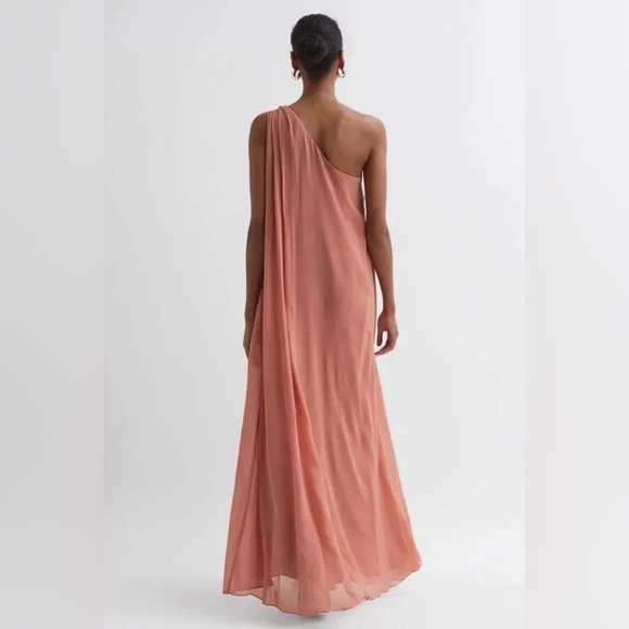 NWT REISS Charly One Shoulder Maxi Dress - Size 4 - MSRP $390 - Picture 4 of 10